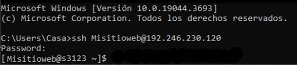Conexión SSH