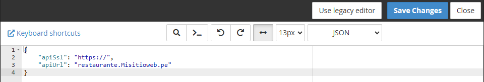 Configuración